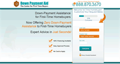 Desktop Screenshot of downpaymentaid.com